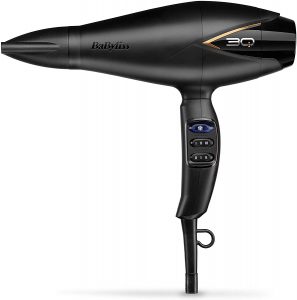 a close up image displaying the full babyliss 3q hairdryer