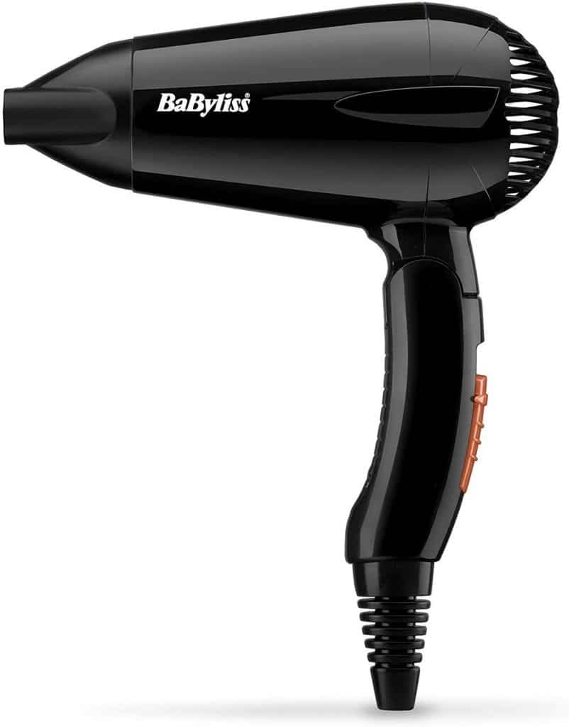 Black Babyliss Travel 2000w dryer