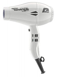 Image of the white Parlux Advance Light hair dryer