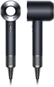 An image of the Dyson Supesonic head on and then to the side