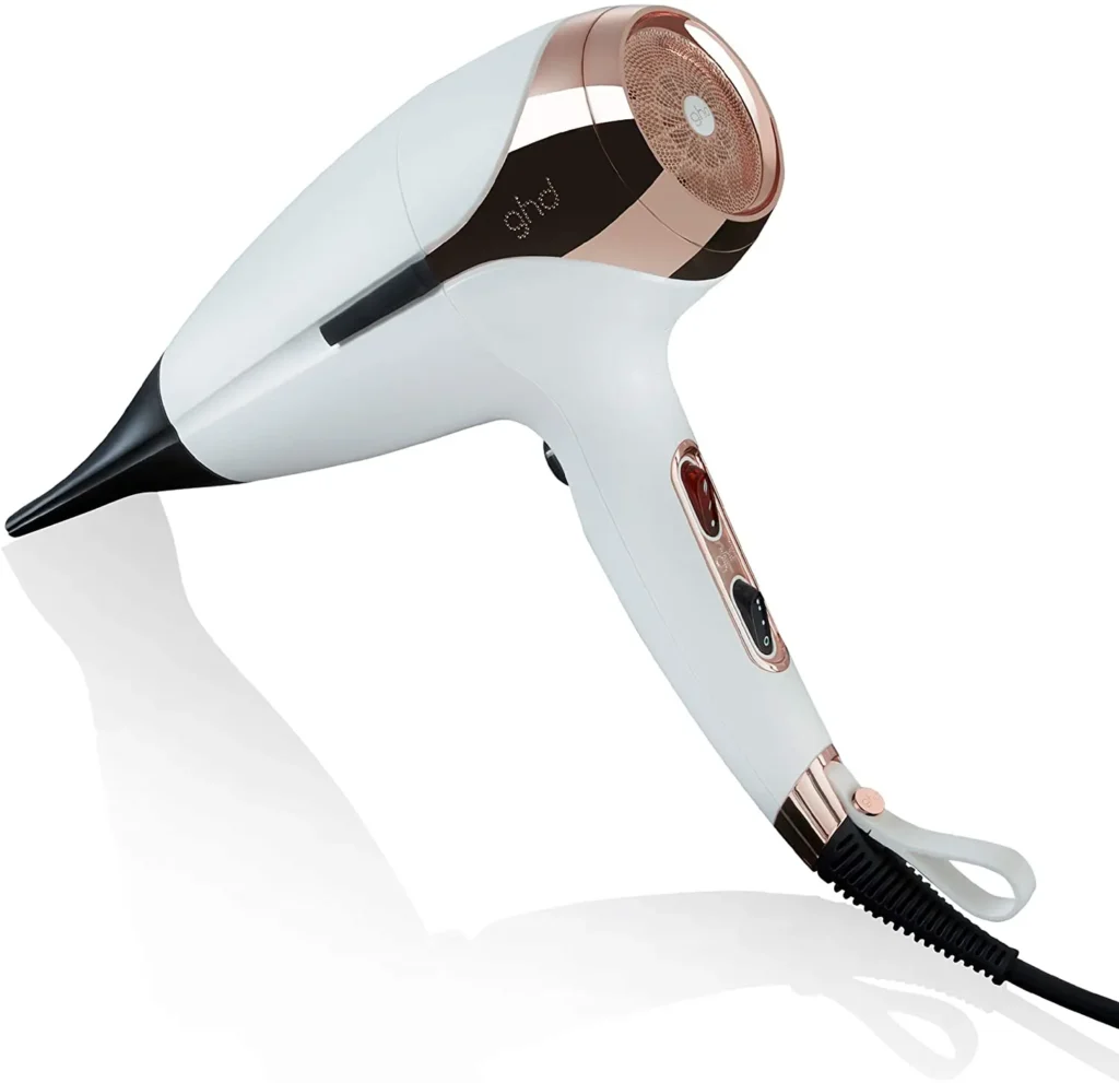 Image of the shiny GHD Helios hair dryer